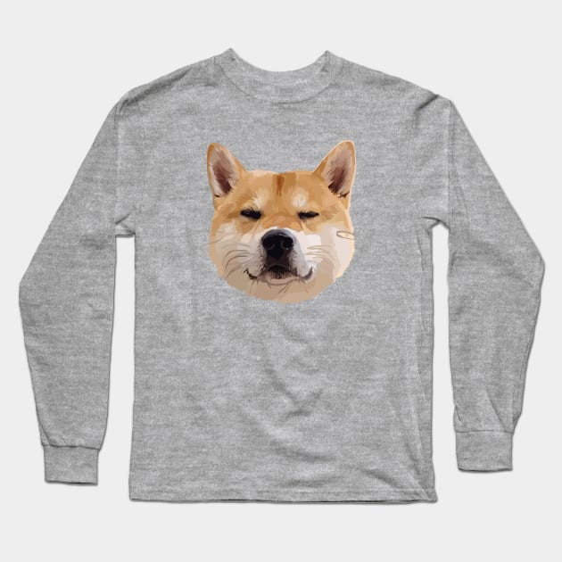 Hachiko Dog Long Sleeve T-Shirt by thedailysoe